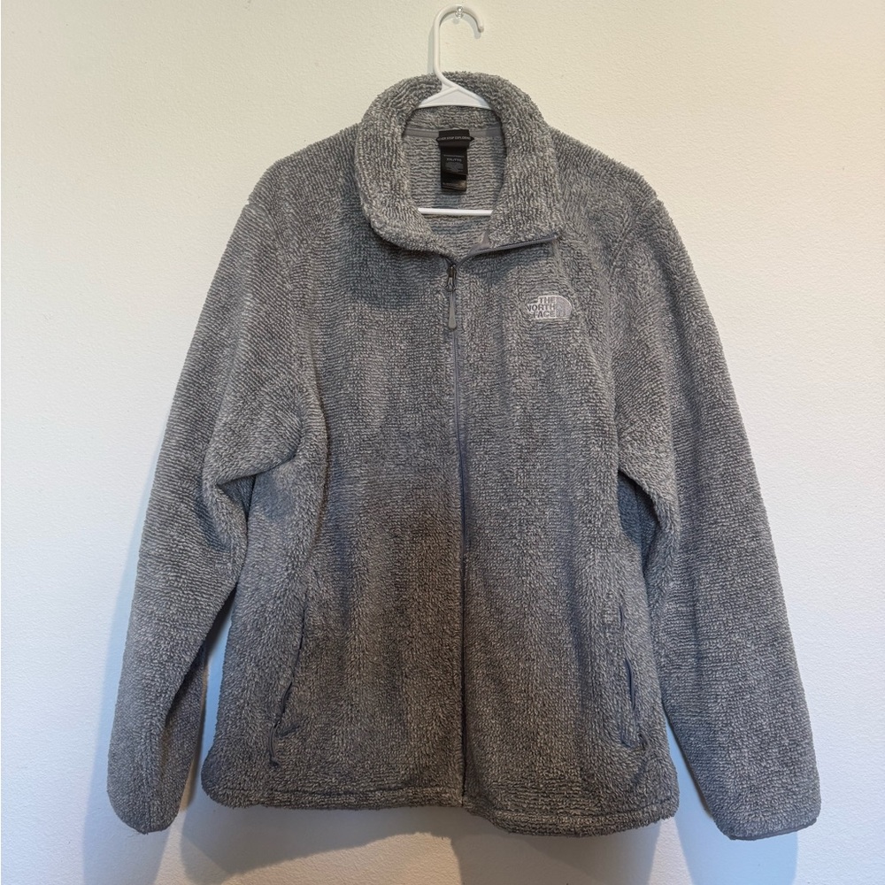 The North Face Light Gray Sherpa Jacket